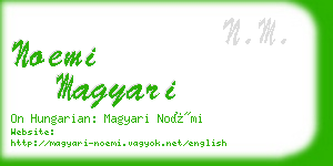 noemi magyari business card